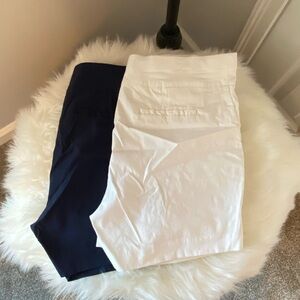 Bundle 2 pair of shorts, White and Black, both size Large in EUC gently worn